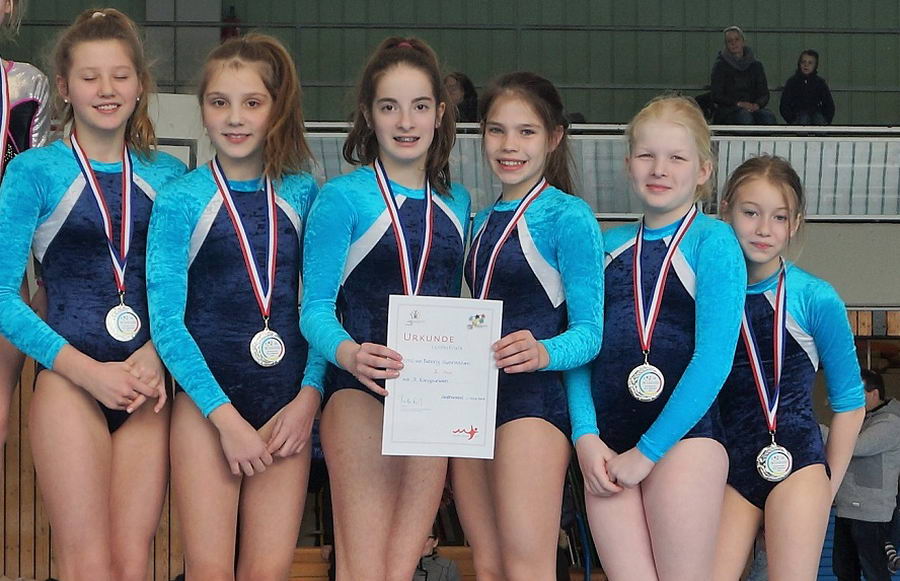 Die Silbermedaillen-Gewinnerinnen vom Emil-von-Behring-Gymnasium Foto: Biemann/hfr