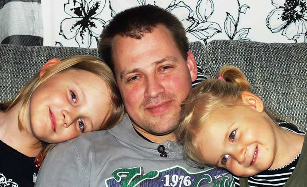 "Unser Papa will leben". Findet Manuel Jansky einen passenden Stammzellenspender? Foto: Privat