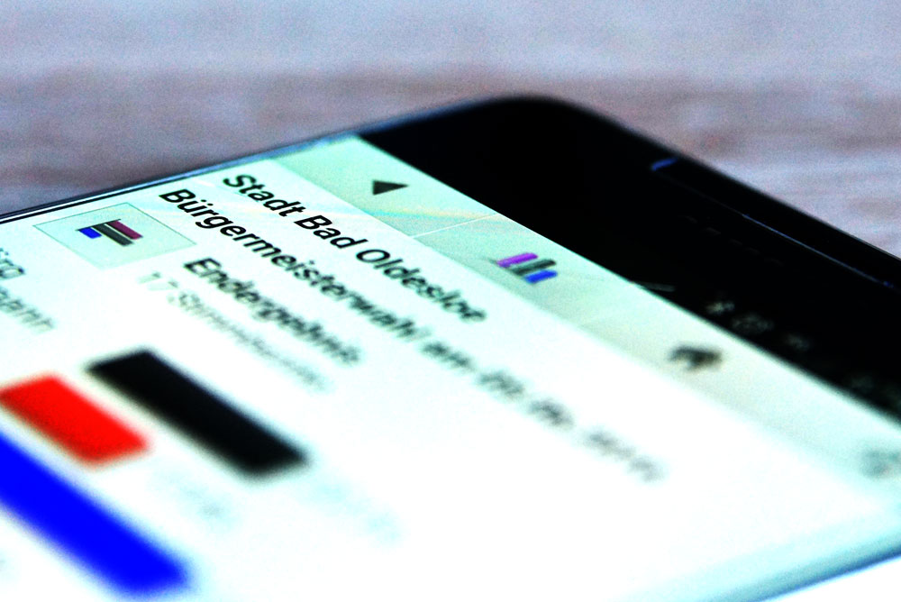 Mit der App "Wahllokal" lässt sich auch die Bürgermeisterwahl verfolgen. Foto: Stormarnlive.de