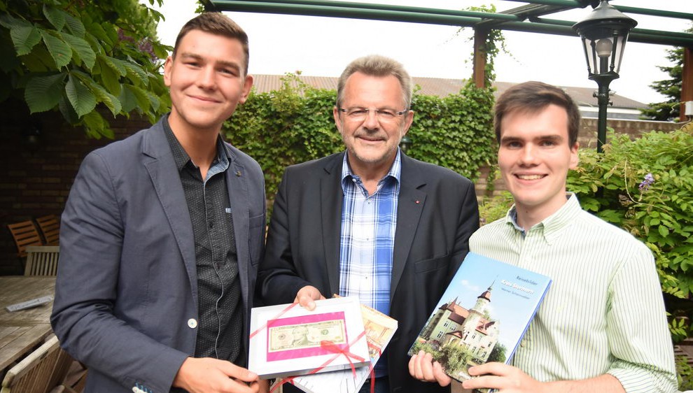 Marvin Meincke, Franz Thönnes und John Dudley. Foto: Stormarnlive.de