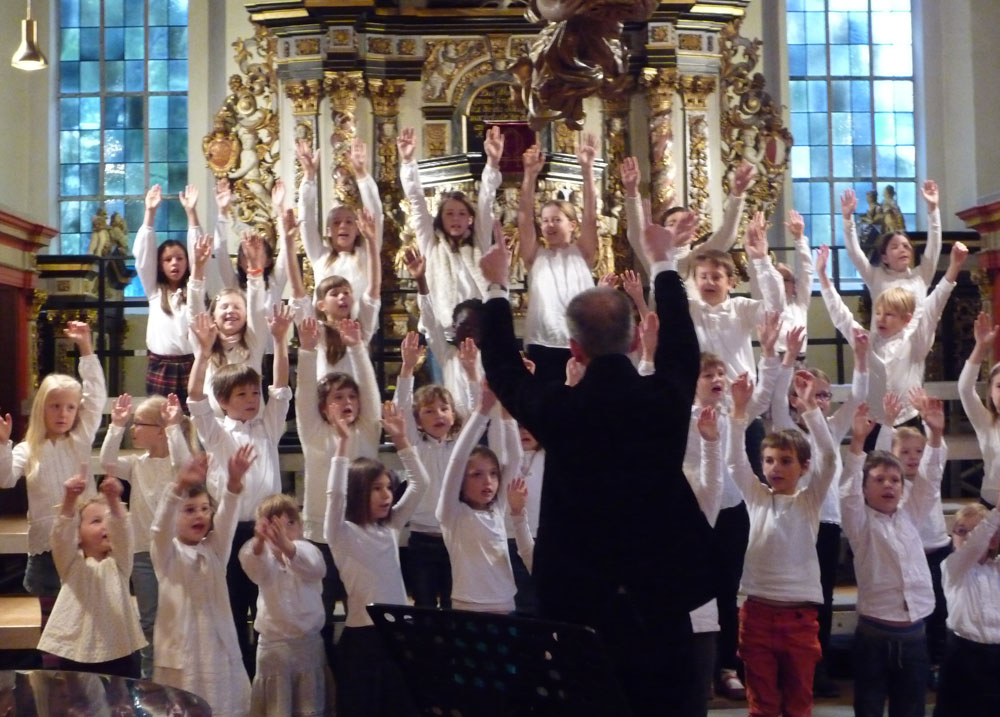Der Kinderchor der Schloßkirche. Foto: hfr