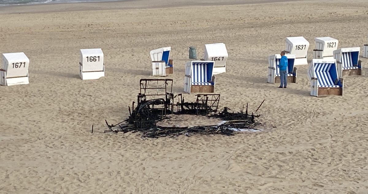 Brandort am Westerländer Badestrand Quellenangabe ...